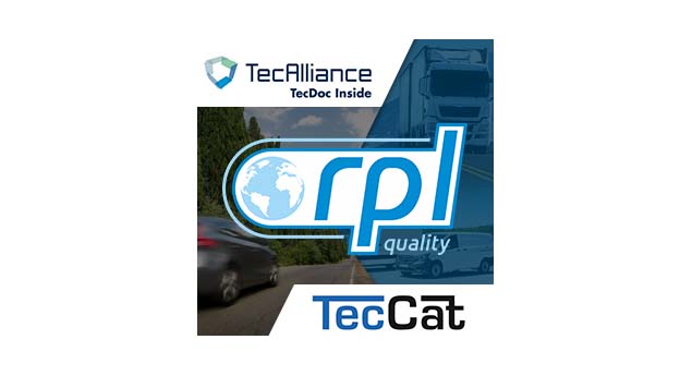 Produtos RPL Quality disponíveis nos catálogos Tecdoc e Teccat