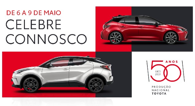 Meio século a produzir em Portugal. Toyota assinala data com ofertas exclusivas