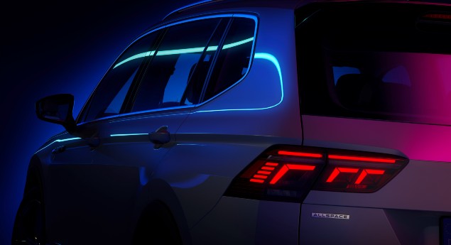 Para 12 de maio. Volkswagen mostra teaser do Tiguan Allspace renovado