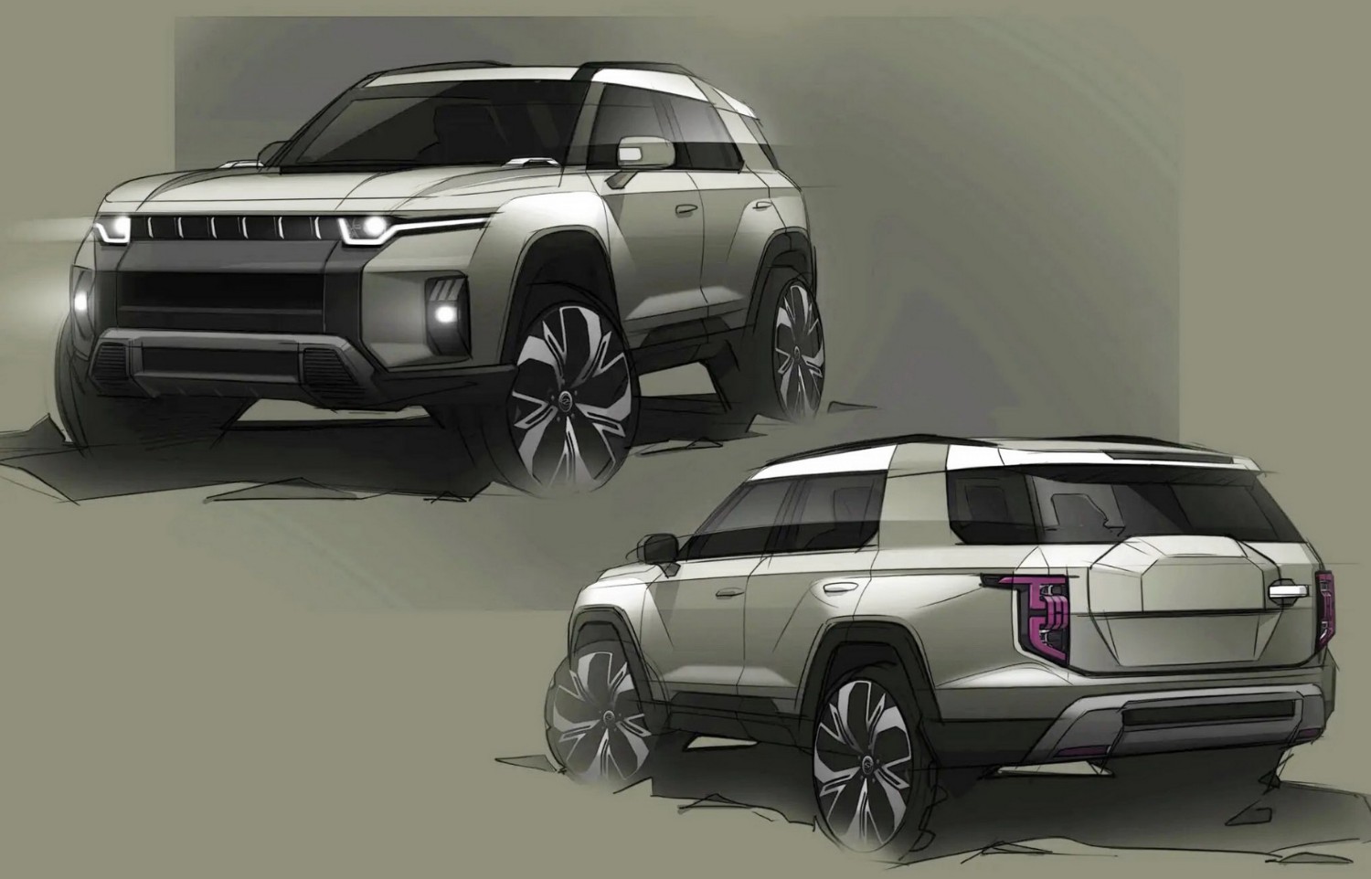 O futuro SUV elétrico da SsangYong, o J100