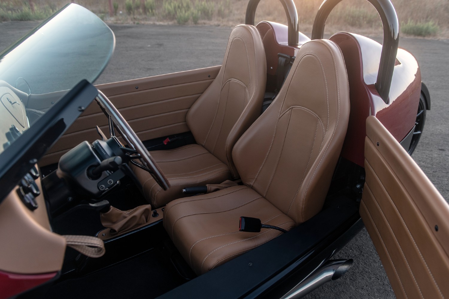 O interior do Vanderhall Carmel
