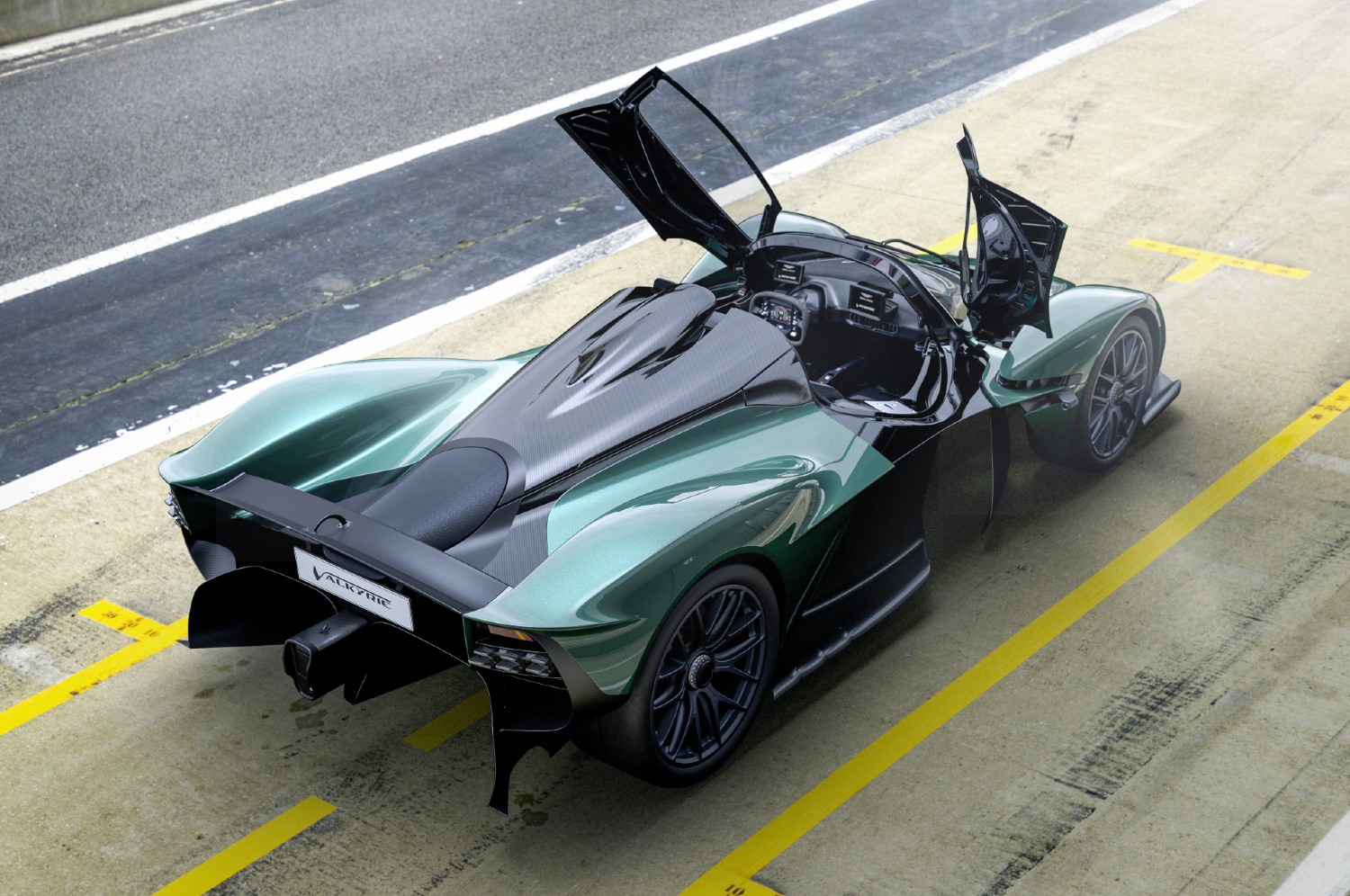 O Aston Martin Valkyrie Spider com o seu novo sistema de portas