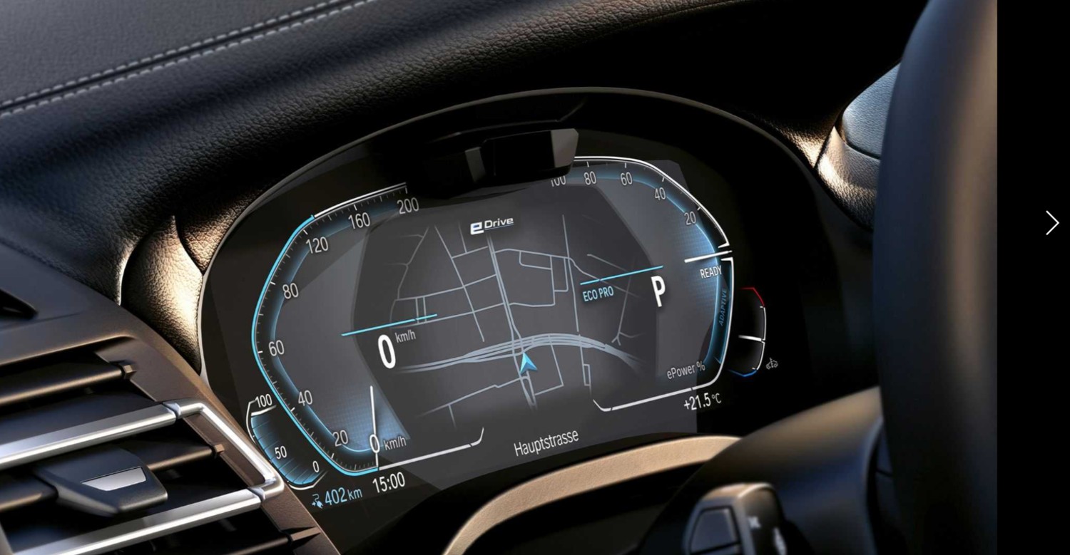 O novo painel de instrumentos do BMW iX3