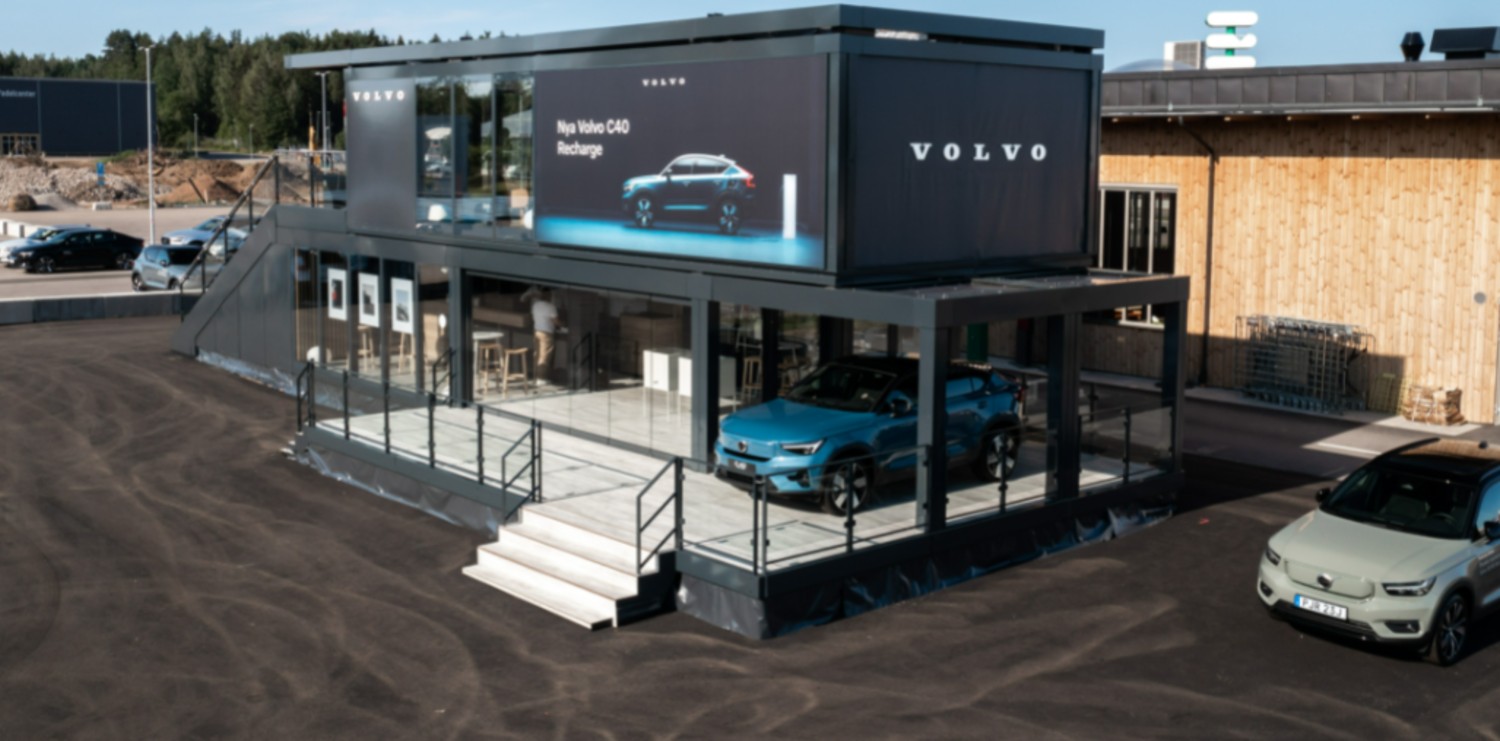 A nova estação de carregamento da Volvo... na Suécia