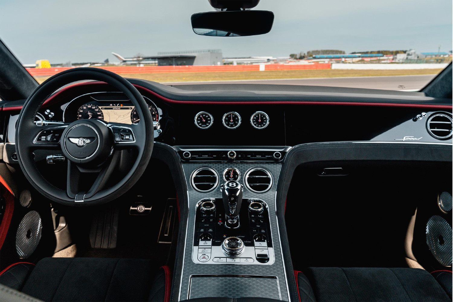 O interior (desportivo) do Continental GT Speed