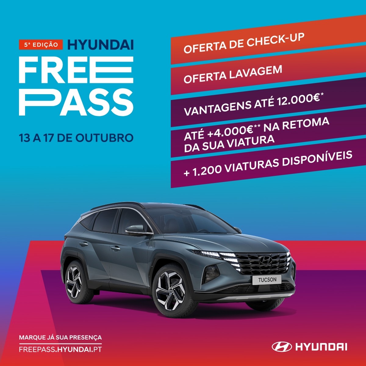 O cartaz da 5.ª edição do Hyundai Free Pass