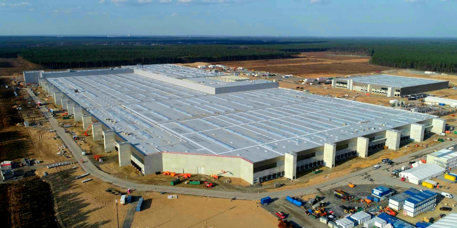 A Gigafactory da Tesla em Grünheide