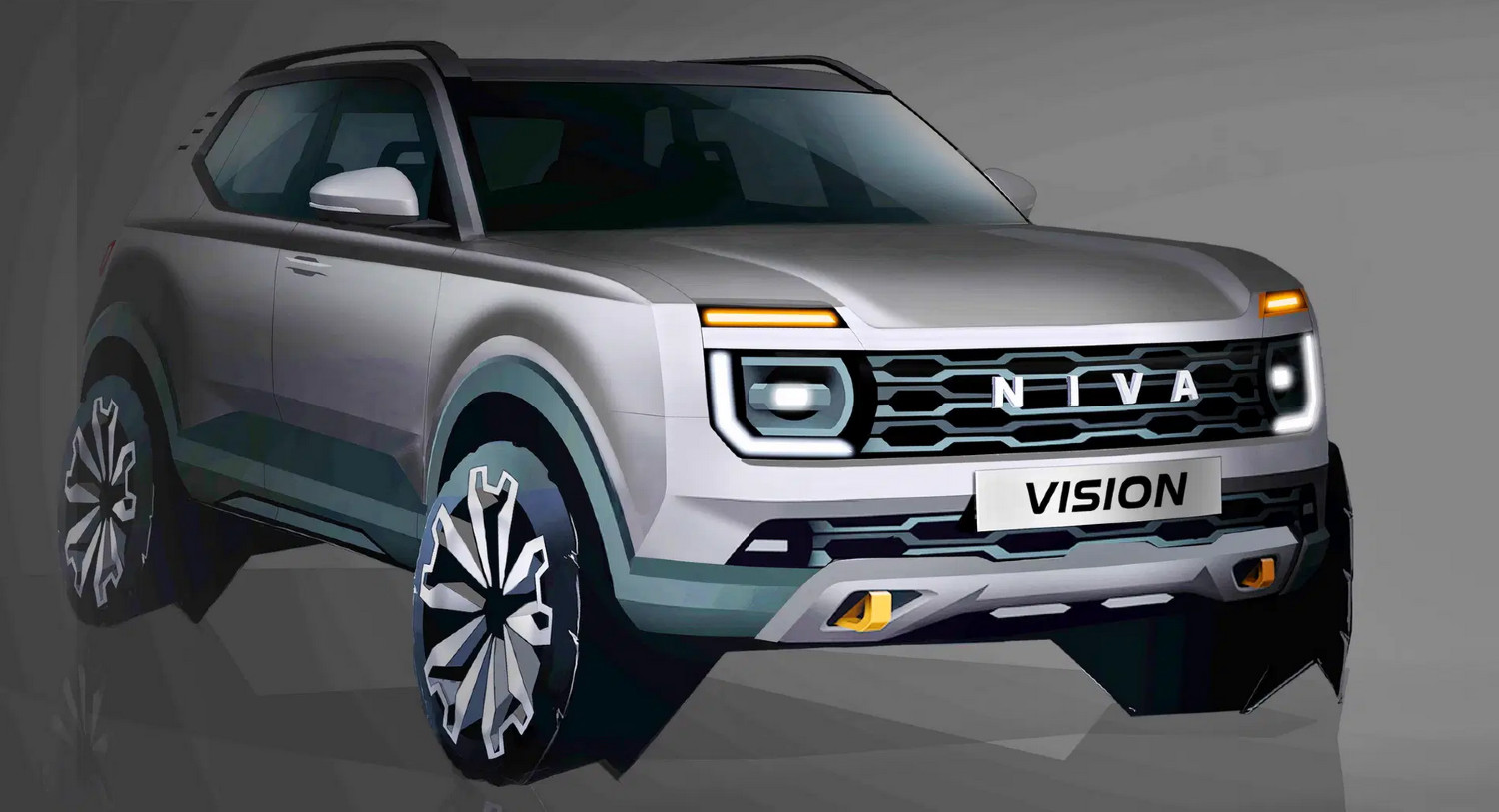 O esboço conhecido que poderá dar origem ao futuro Lada Niva