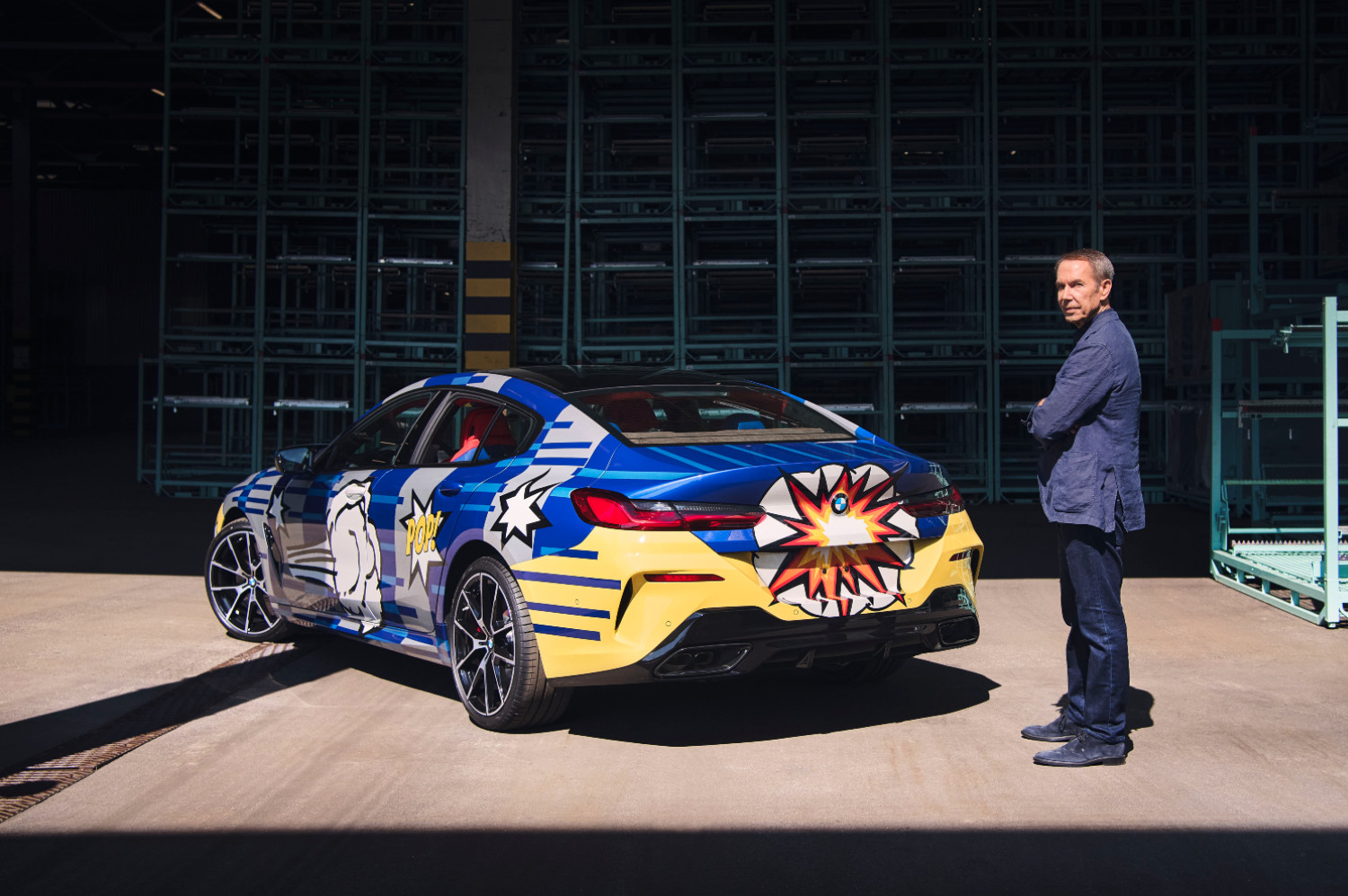 Mais parecendo uma tira de banda desenhada, o BMW 8 X Jeff Koons era um sonho já antigo do artista