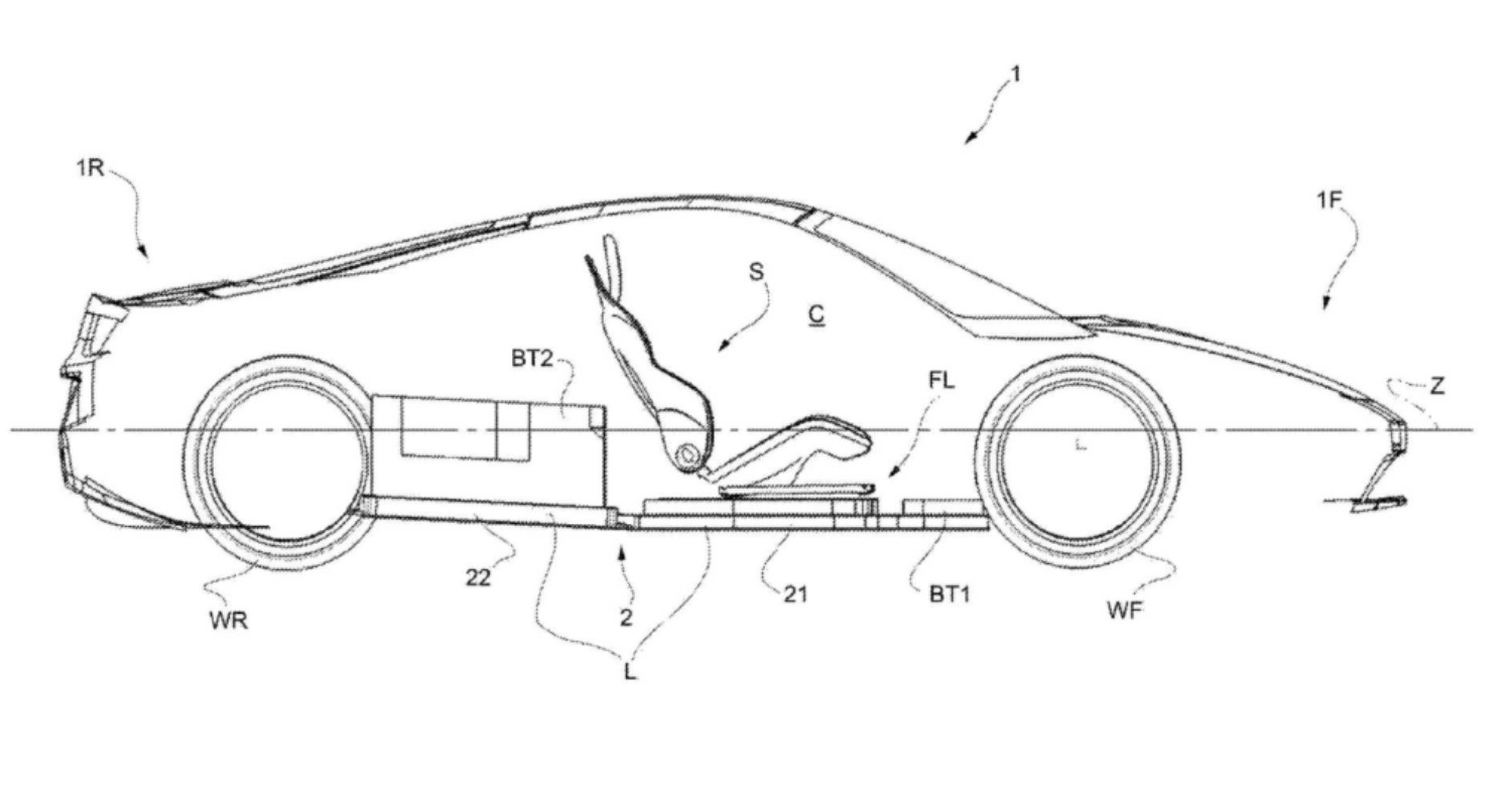 Apresentado perante as autoridades norte-americanas, o registo das patentes que estarão na base do primeiro EV da Ferrari revelam já muito do futuro superdesportivo 