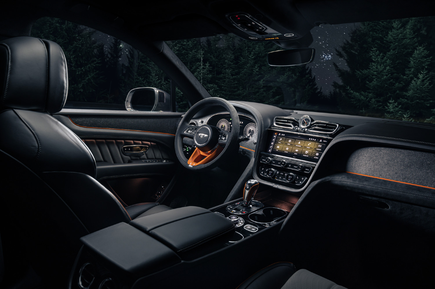 O habitáculo do Bentley Bentayga Speed Space Edition