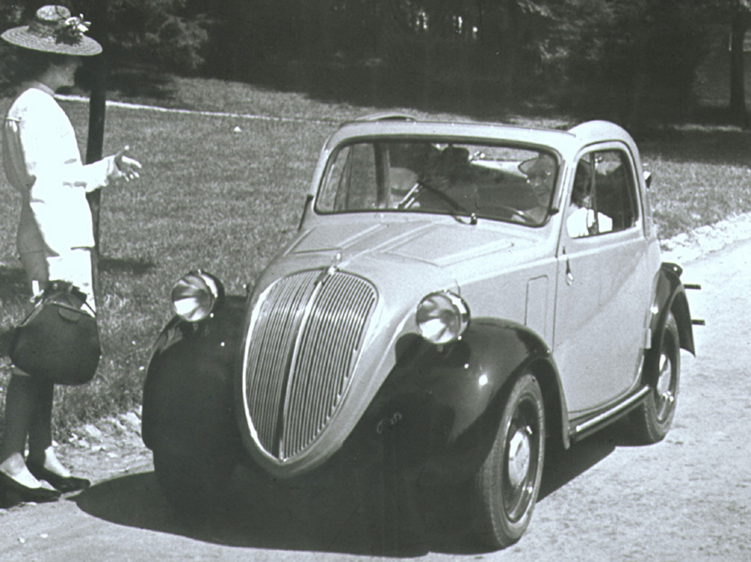 O famoso Fiat 500 Topolino nos anos de 1948 e 1949