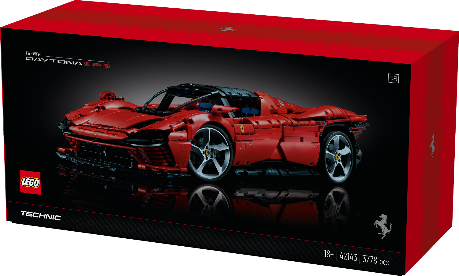 Será assim que irá encontrar o Ferrari Dayton SP3 by LEGO Technics nas lojas