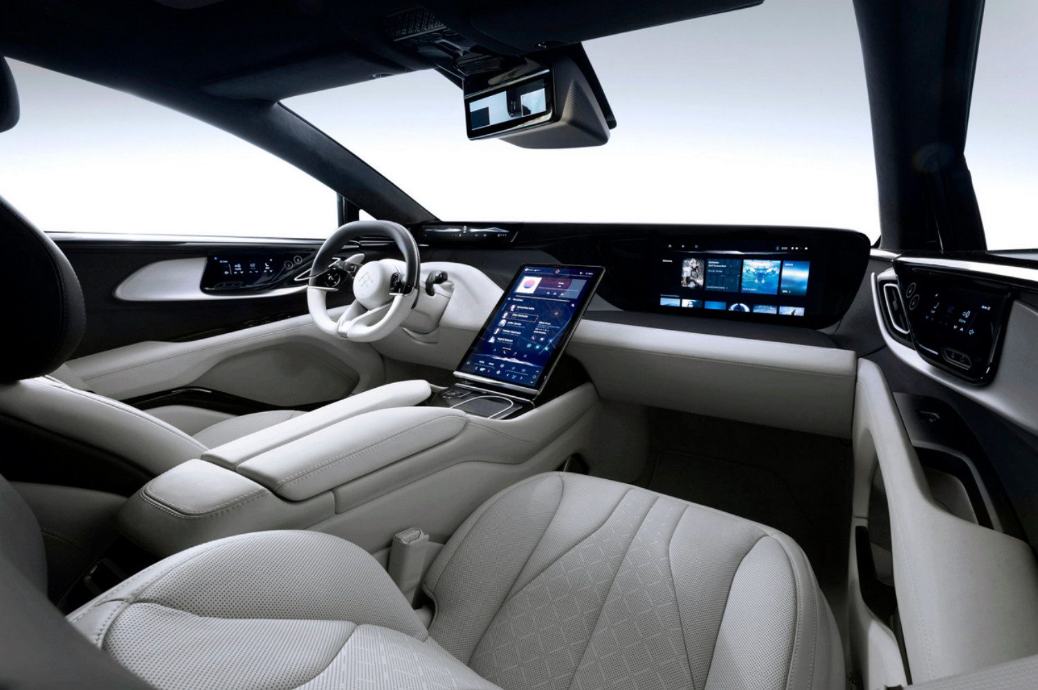 O interior do Faraday Future 91