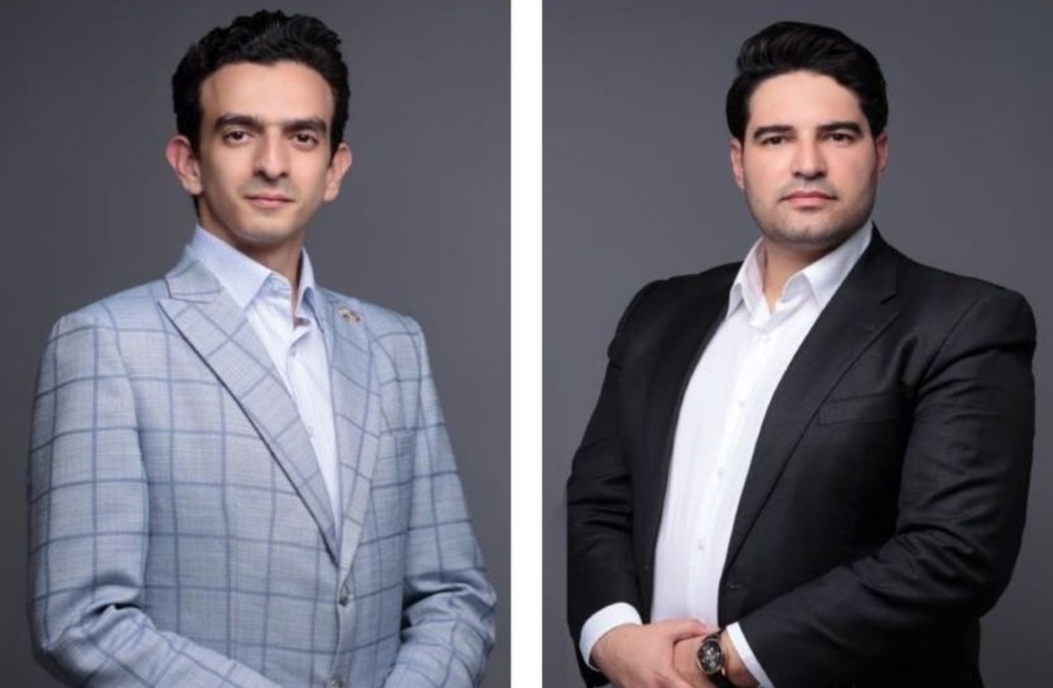 Mohammed Yehya El Bakkali (esq.) e Mohammed Hicham Senhaji Hannoun são os fundadores do Atlas E-Mobility Group
