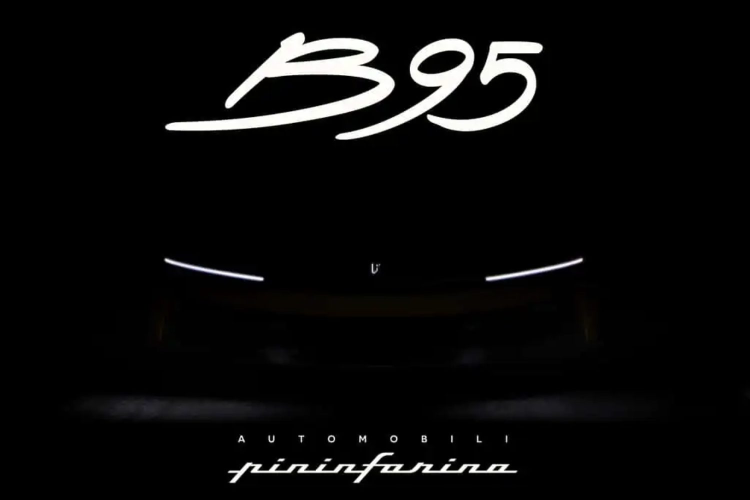 O teaser que antevê o Pininfarina B95