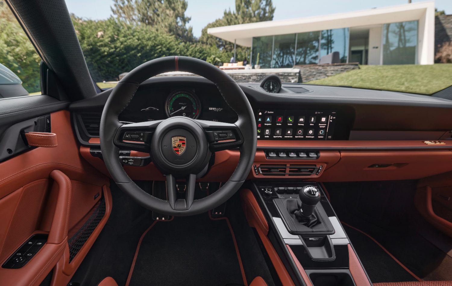 O interior do 911 S/T com o Heritage Design Package