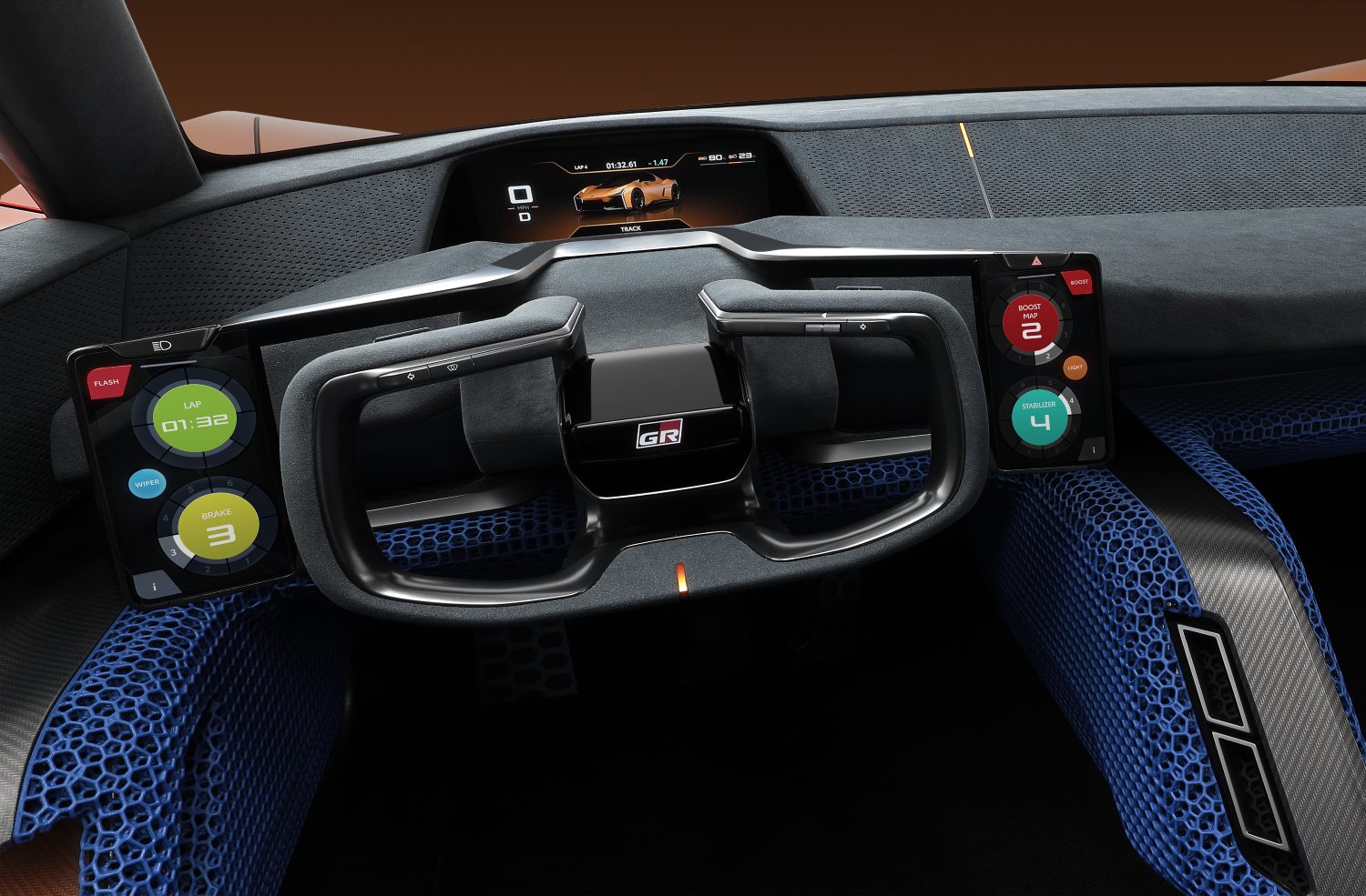 O cockpit do Toyota FT-Se Concept