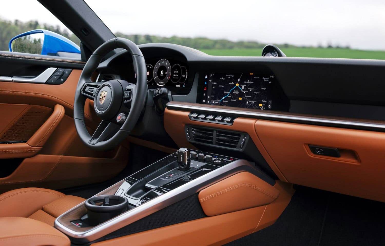 O interior do novo Porsche 911 Carrera