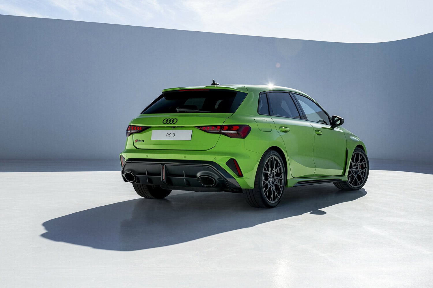 Audi RS3 Sportback na cor Kyalami Green